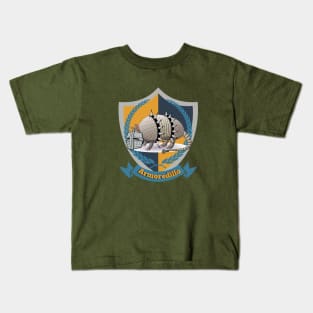 Armoredillo: Defender of the Crest Kids T-Shirt